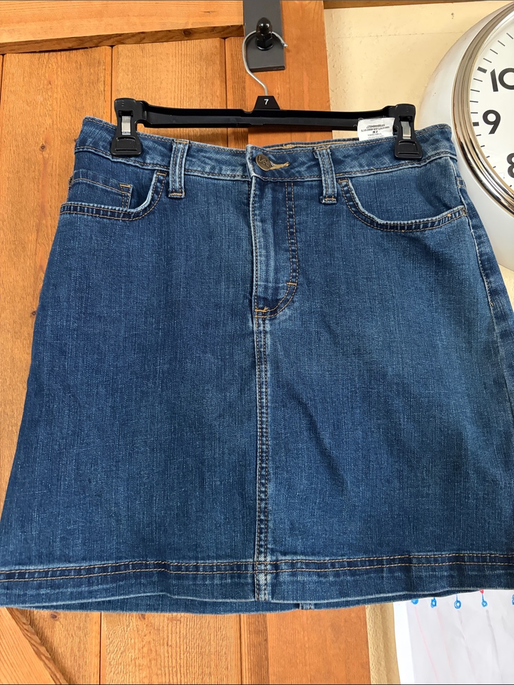Classic Blue Denim Skirt - Women's